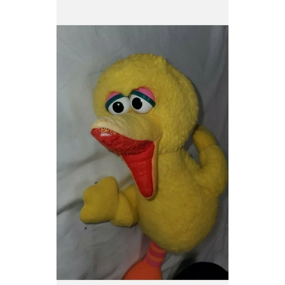 Vintage Sesame Street Big Bird Plush Toy Yellow